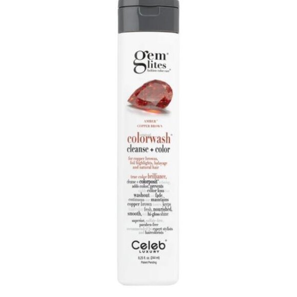 Celeb Luxury Gem Lites Colorwash Cleanse + Color in Amber/Copper Brown - Picture 1 of 1
